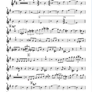 Going short – Soprano Saxophone Solo Transcription (PDF)